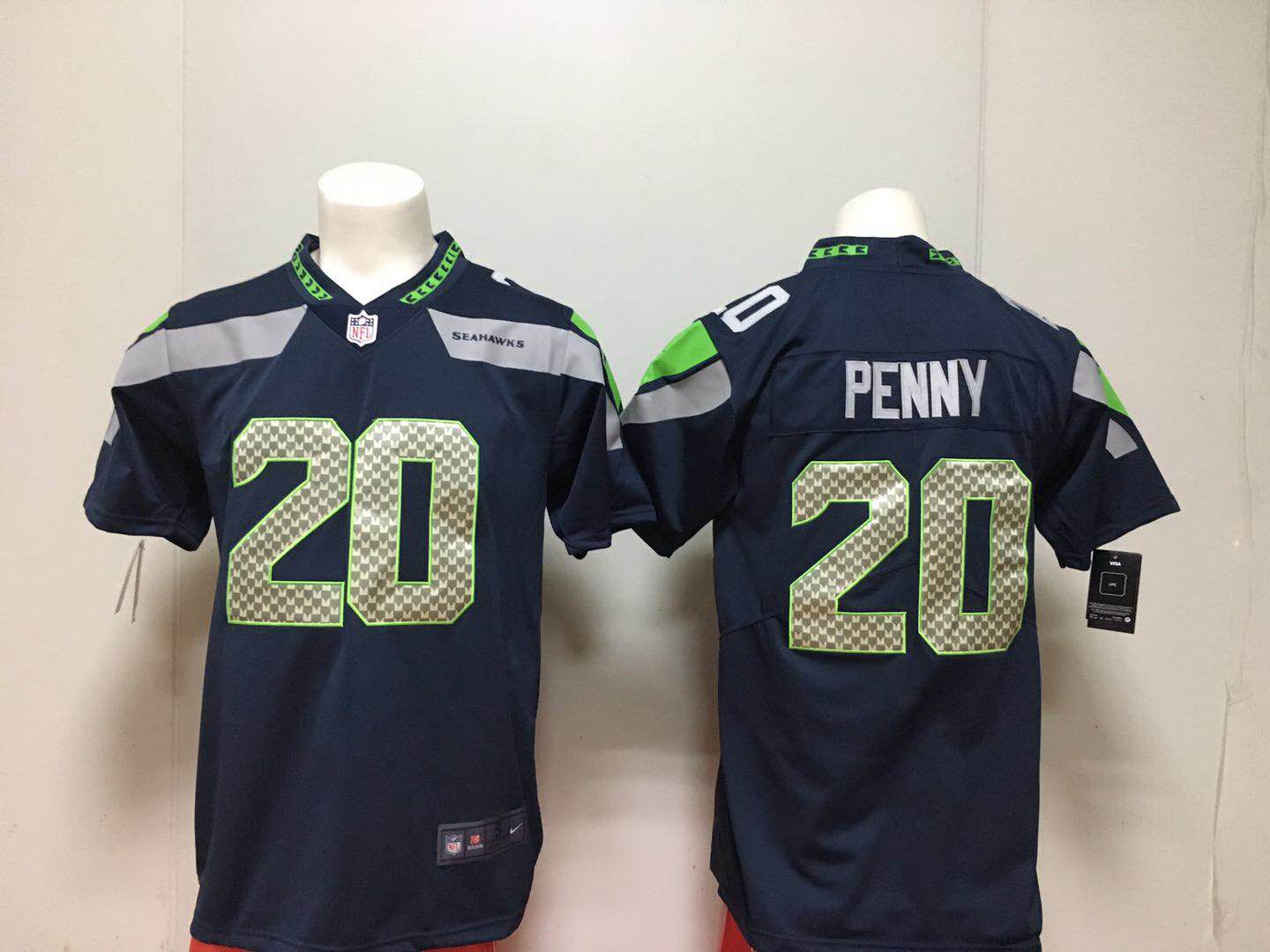 Men Seattle Seahawks #20 Penny Blue Nike Vapor Untouchable Limited Playe NFL Jerseys->seattle seahawks->NFL Jersey